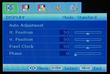 Benq G2400wt Monitor Benq G2400wt Menue 1