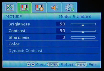 Benq G2400wt Monitor Benq G2400wt Menue 2