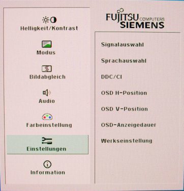 Fujitsu Siemens P26w 5 Eco Monitor P26w 5 Osd Einstellungen Thumbnail