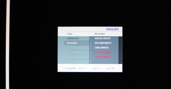 Philips 220cw9fb Monitor Philips 220cw9fb 50hz