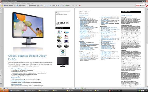 Philips 220cw9fb Monitor Philips 220cw9fb Anwendungen 2