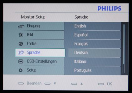 Philips 220cw9fb Monitor Philips 220cw9fb Menue 4