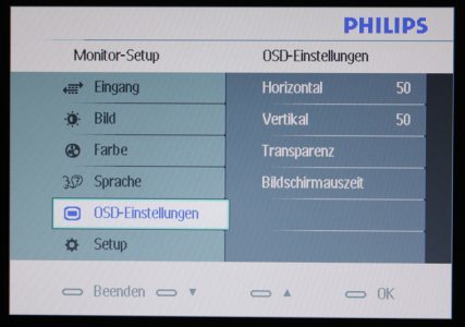 Philips 220cw9fb Monitor Philips 220cw9fb Menue 5