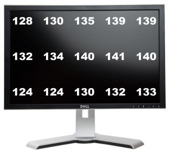 Dell 2408wfp Monitor Dell 2408wfp Rev A01 Helligkeitsverteilung