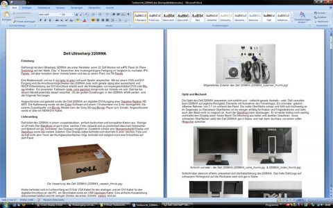 Dell 2209wa S Monitor 2209WA Anwendung01