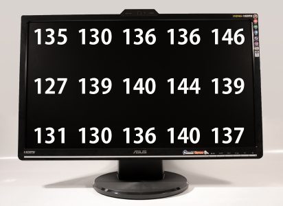 Asus Vk246h Monitor Asus Vk246h Helligkeitsverteilung