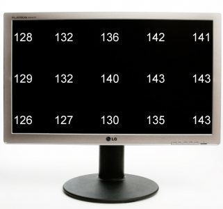 Lg Flatron W2442pa Sf Monitor Lg W2442pa Messung Helligkeitsverteilung