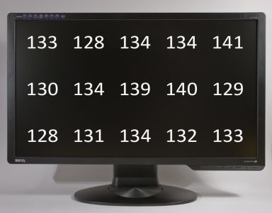 Benq G2411hd Monitor Benq G2411hd Helligkeitsverteilung