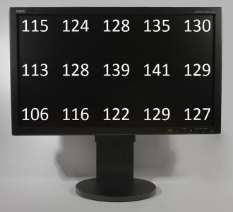 Nec Ea231wmi Bk Monitor Nec Ea231wmi Helligkeitsverteilung