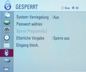 Lg 42lh5000 Fernseher 42lh5000 Menue Gesperrt