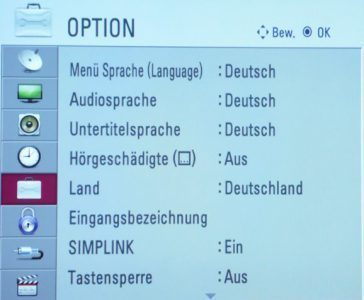 Lg 42lh5000 Fernseher 42lh5000 Menue Option