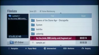 Lg 42lh5000 Fernseher 42lh5000 Menue Usb Filmliste