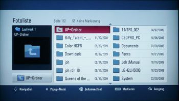 Lg 42lh5000 Fernseher 42lh5000 Menue Usb Fotoliste