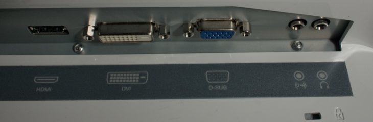 Hyundai W220s Monitor Hyundai W220s Anschluesse