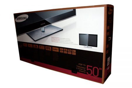 Fernseher PS50B859 Verpackung