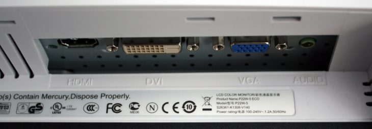 Fujitsu P22w 5 Eco Ips Monitor P22W 5 Anschl Bez
