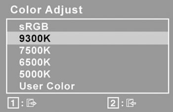 Viewsonic Vp2365wb Monitor Osd Color