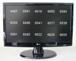 Lg Flatron W2443t Monitor Farbtonverteilung
