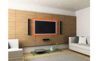 Hama stattet TV-Wandhalterungen mit LED-Röhren aus