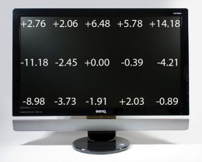 Benq M2700hd Monitor Benq M2700hd Helligkeitsverteilung