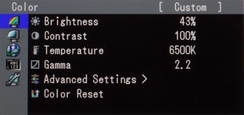 Eizo Cg245w Monitor Osd1