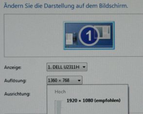 Dell U2311h Monitor Interpol 1360
