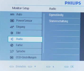 Philips 225p1es Monitor Osd Audio