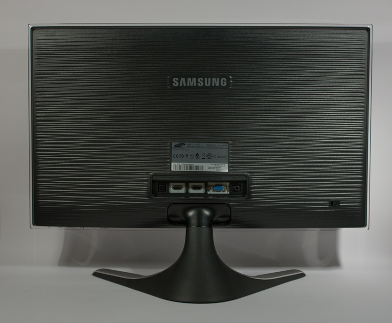 Der Samsung BX2350 von vorne und von hinten. 