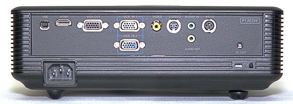 Acer P1303w Beamer Hinten