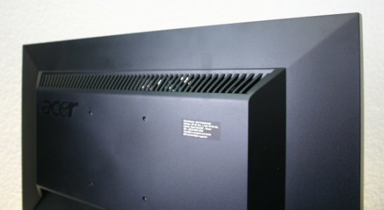 Acer Gd245hqbid Monitor Rueckansicht