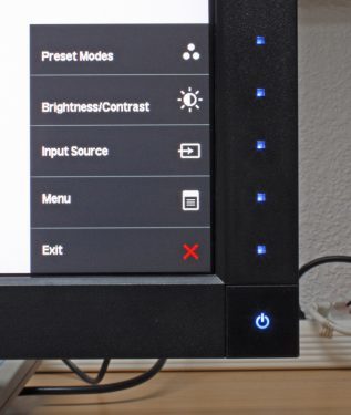 Dell U3011 Monitor Menue