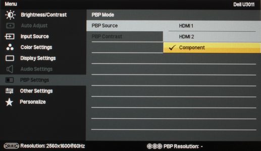 Dell U3011 Monitor Osd5