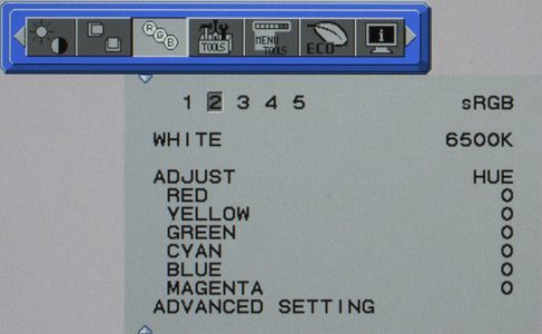 Nec Spectraview 231 Monitor Osd3