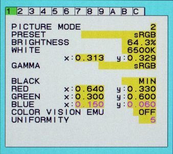 Nec Spectraview 231 Monitor Osd8