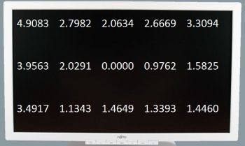 Fujitsu P23t 6 Ips Monitor Weisspunktverteilung