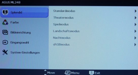 Asus Ml248h Monitor Osd Splendid