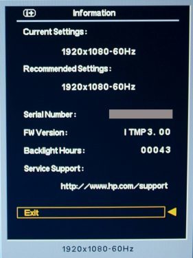 Hp 2310ei Monitor Osd