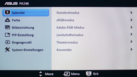 Asus Pa246q Monitor PA246Q Osd01