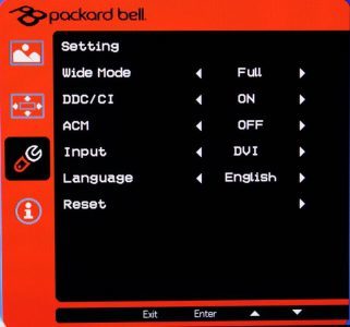 Packard Bell Maestro 230 Led Hd Monitor Osd5