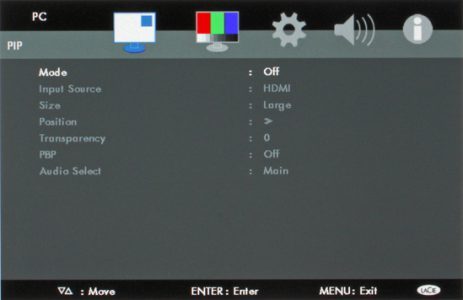 Lacie 324i Blende Colorimeter 131083 Monitor Osd1
