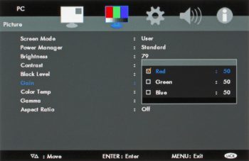 Lacie 324i Blende Colorimeter 131083 Monitor Osd3