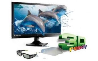 Viewsonic stattet V3D245-LED-Monitor mit 3D-Emitter aus