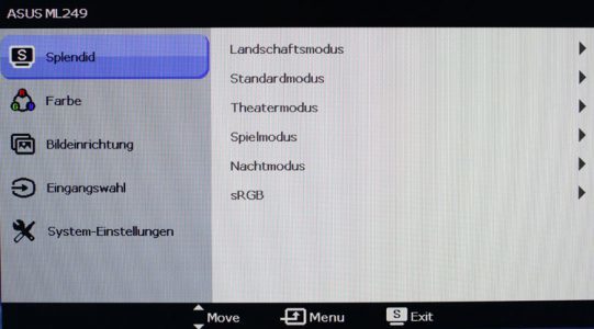 Asus Ml249h Monitor ML249H Osd01