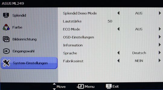Asus Ml249h Monitor ML249H Osd05