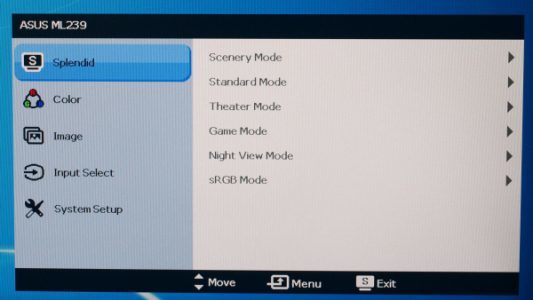 Asus Ml239h Monitor Osd1