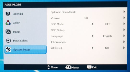 Asus Ml239h Monitor Osd6