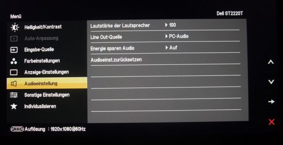 Dell St2220t Monitor Osd Audio