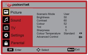 Packard Bell Maestro 240 Tv Monitor Osd Picture