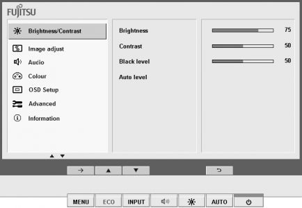 Fujitsu B23t 6 Led W Monitor Osd