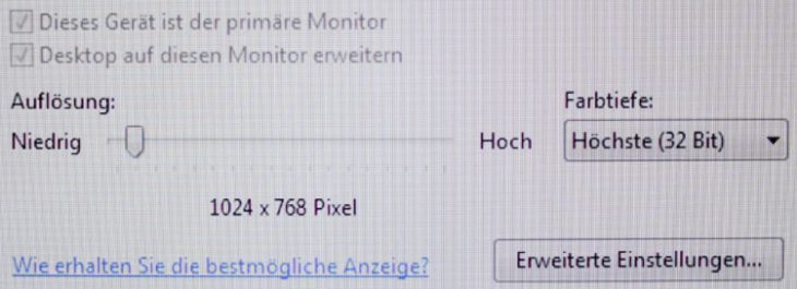 Monitor C27A750X Aufl 1024